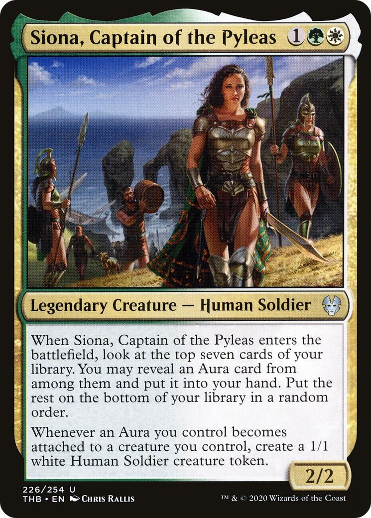 Image for Siona, Captain of the Pyleas (226) (Theros Beyond Death) - Magic: The Gathering