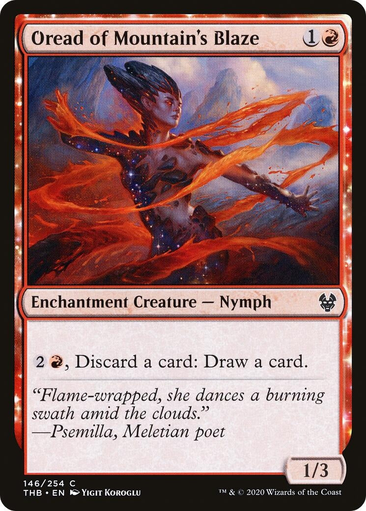 Image for Oread of Mountain's Blaze (146) (Theros Beyond Death) - Magic: The Gathering
