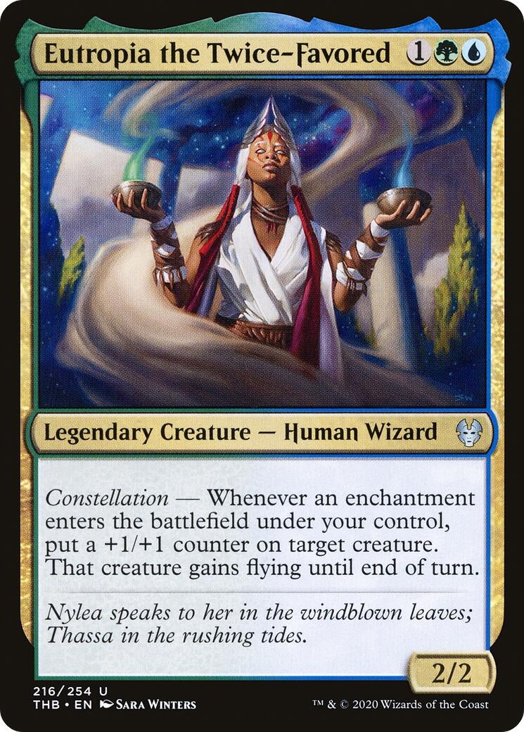 Image for Eutropia the Twice-Favored (216) (Theros Beyond Death) - Magic: The Gathering
