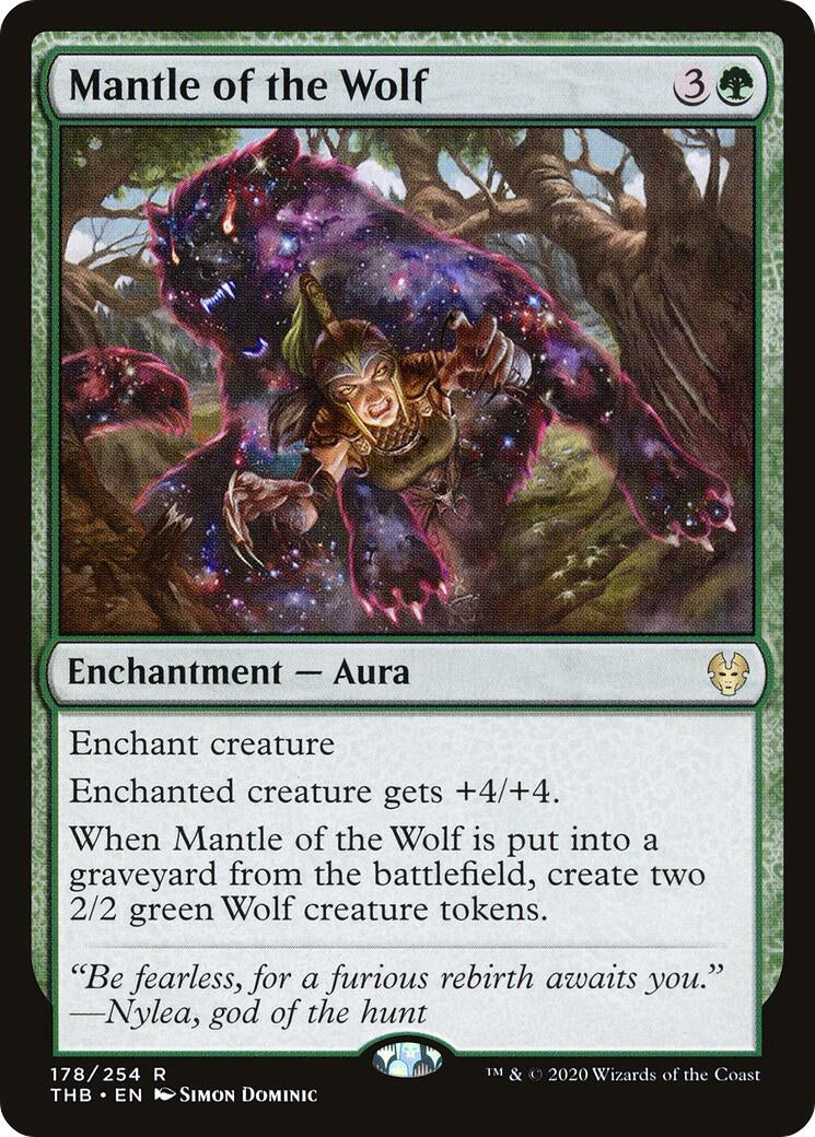 Image for Mantle of the Wolf (178) (Theros Beyond Death) - Magic: The Gathering