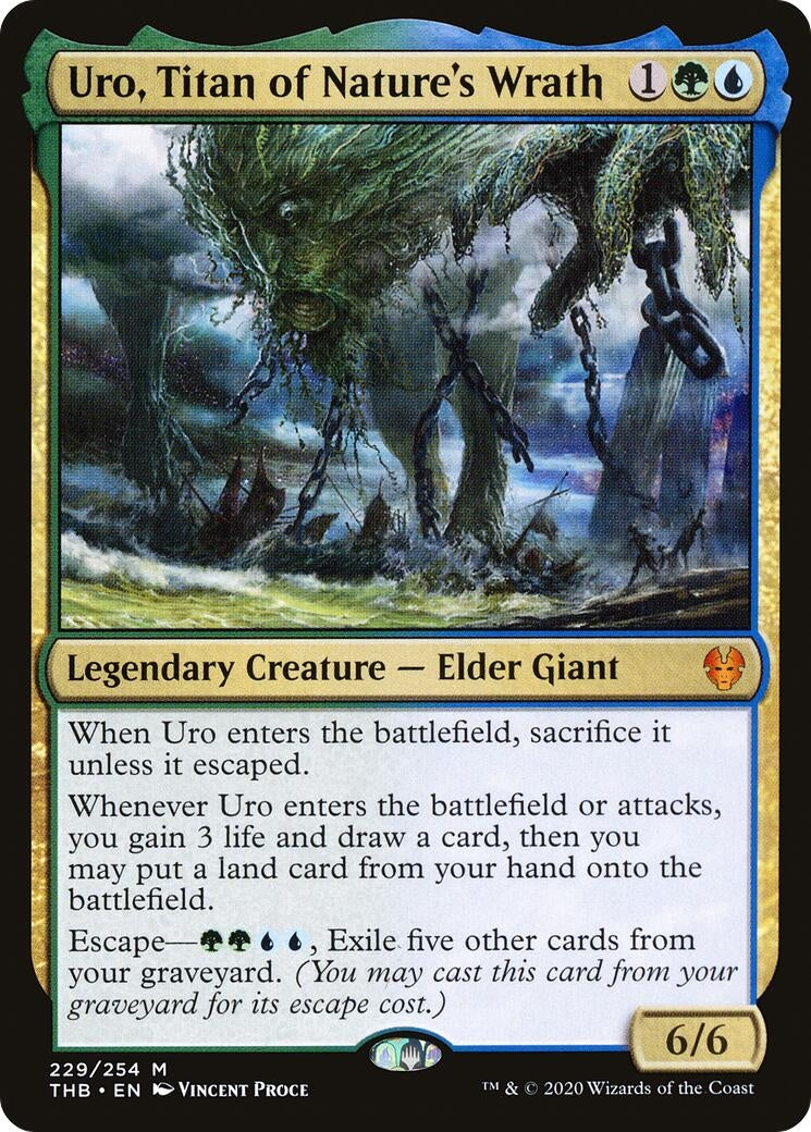 Image for Uro, Titan of Nature's Wrath (229) (Theros Beyond Death) - Magic: The Gathering