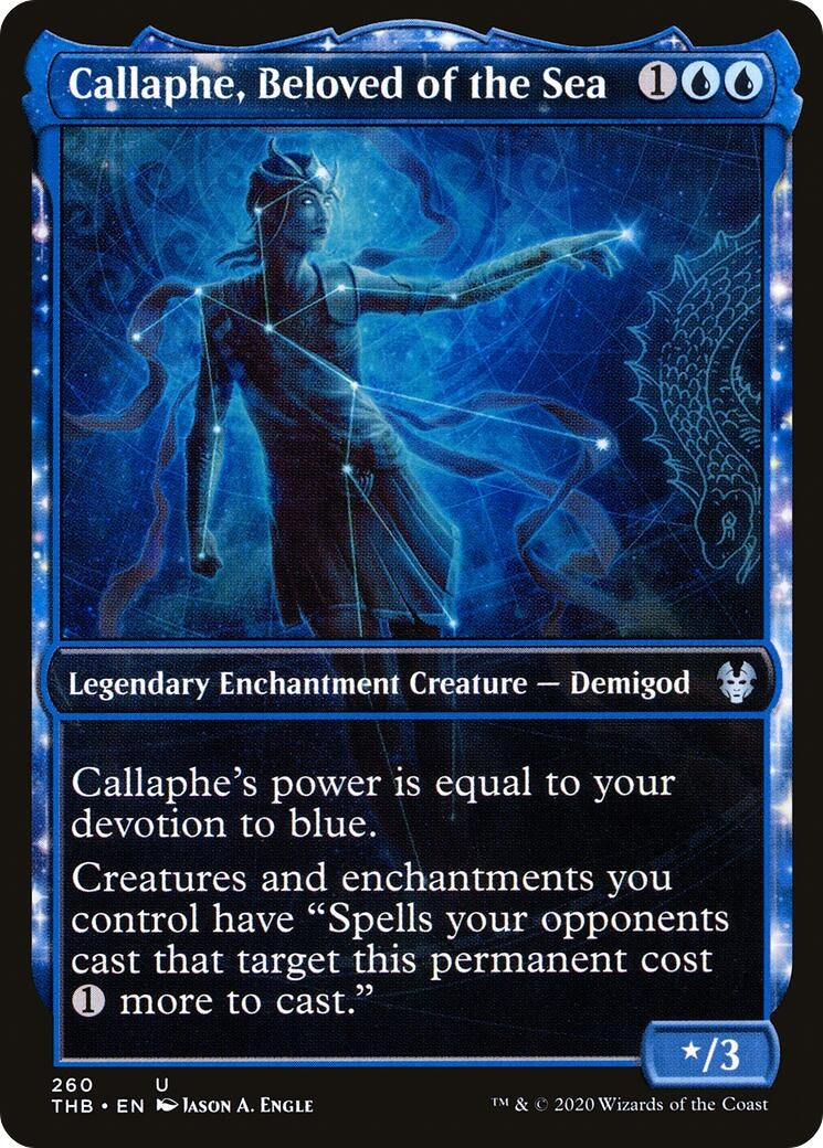 Image for Callaphe, Beloved of the Sea (Showcase) (260) (Theros Beyond Death) - Magic: The Gathering