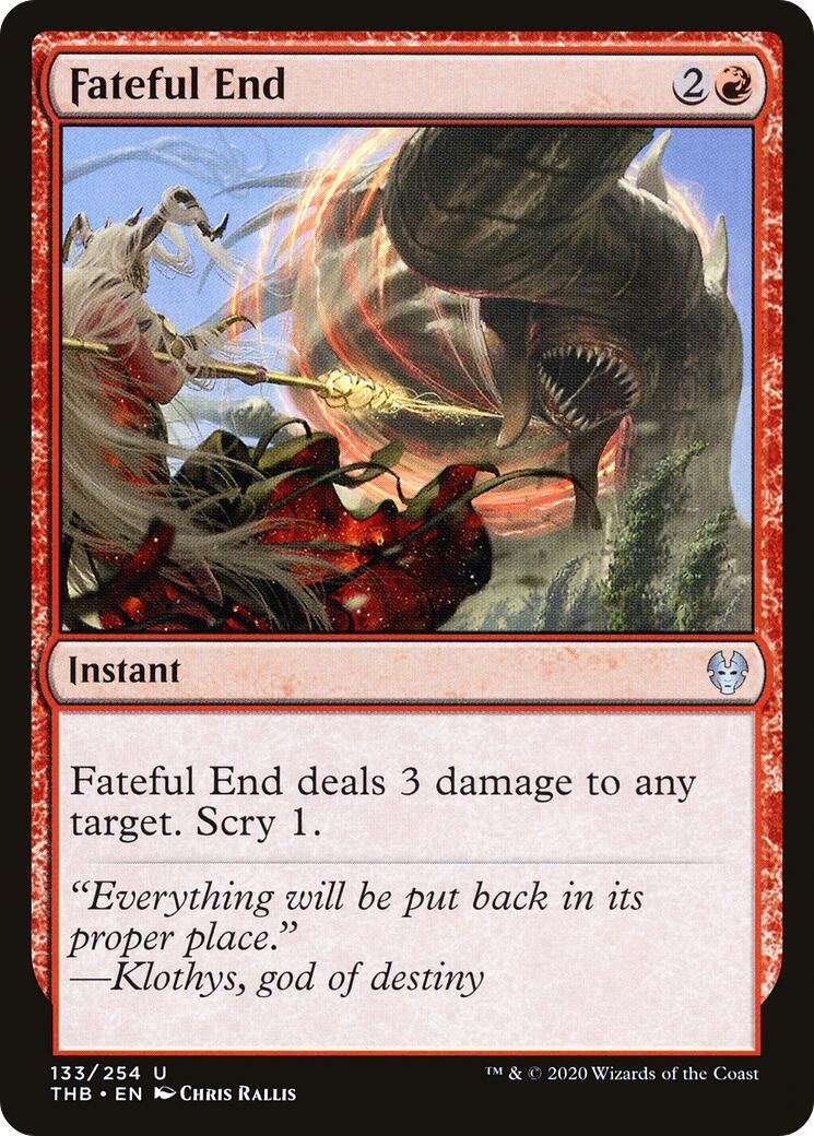 Image for Fateful End (133) (Theros Beyond Death) - Magic: The Gathering