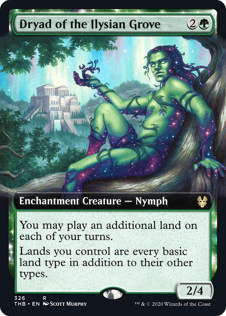 Image for Dryad of the Ilysian Grove (Extended Art) (326) (Theros Beyond Death) - Magic: The Gathering