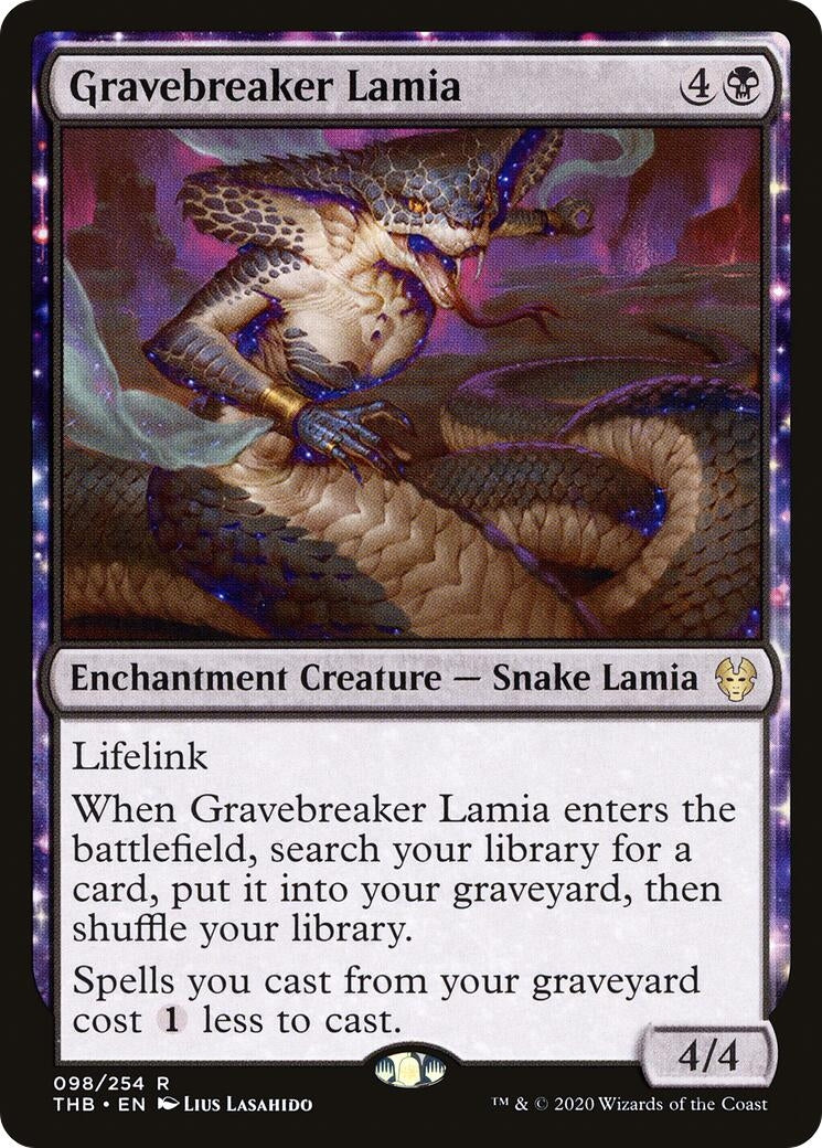 Image for Gravebreaker Lamia (98) (Theros Beyond Death) - Magic: The Gathering