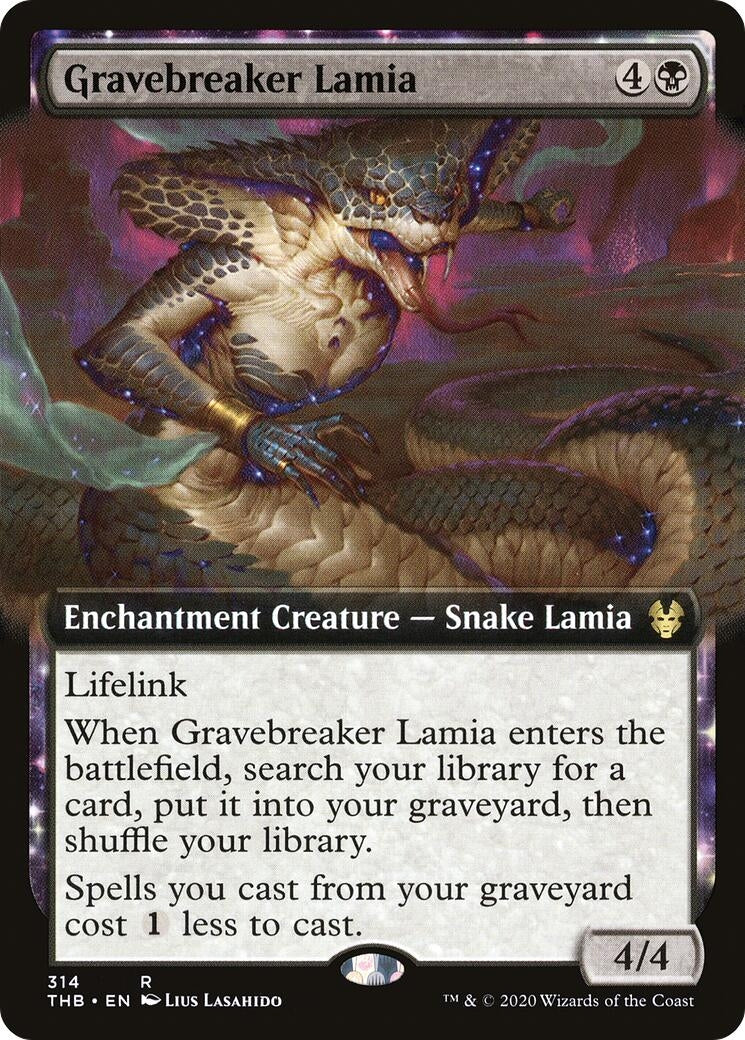 Image for Gravebreaker Lamia (Extended Art) (314) (Theros Beyond Death) - Magic: The Gathering