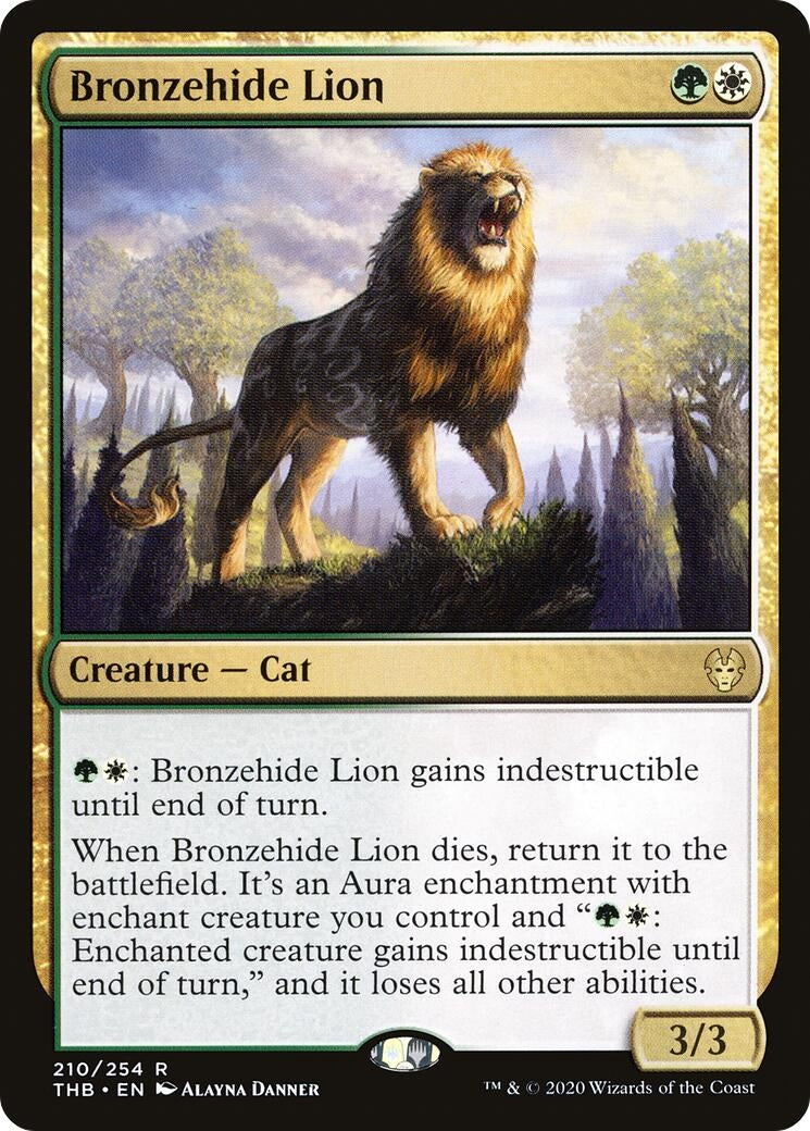 Image for Bronzehide Lion (210) (Theros Beyond Death) - Magic: The Gathering
