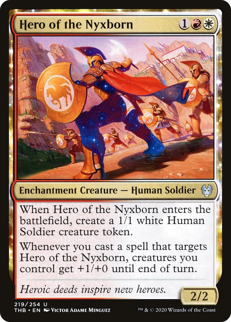 Image for Hero of the Nyxborn (219) (Theros Beyond Death) - Magic: The Gathering