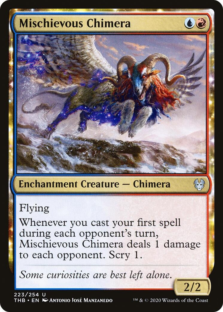 Image for Mischievous Chimera (223) (Theros Beyond Death) - Magic: The Gathering