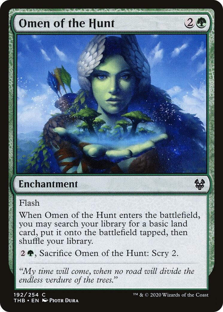 Image for Omen of the Hunt (192) (Theros Beyond Death) - Magic: The Gathering