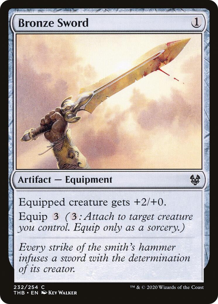 Image for Bronze Sword (232) (Theros Beyond Death) - Magic: The Gathering