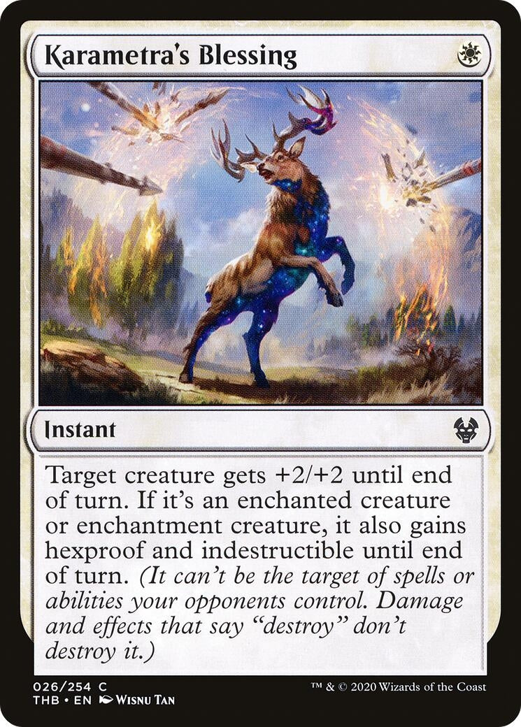 Image for Karametra's Blessing (26) (Theros Beyond Death) - Magic: The Gathering
