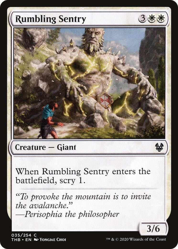 Image for Rumbling Sentry (35) (Theros Beyond Death) - Magic: The Gathering