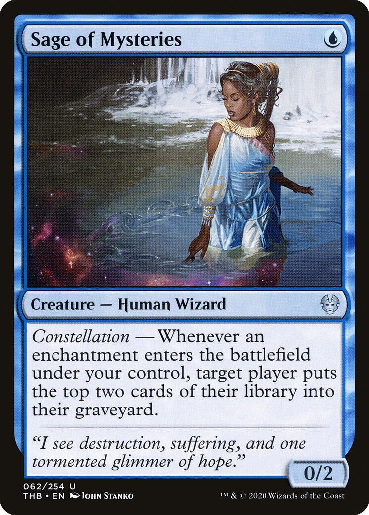 Image for Sage of Mysteries (62) (Theros Beyond Death) - Magic: The Gathering