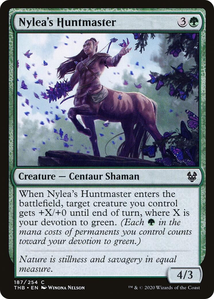 Image for Nylea's Huntmaster (187) (Theros Beyond Death) - Magic: The Gathering
