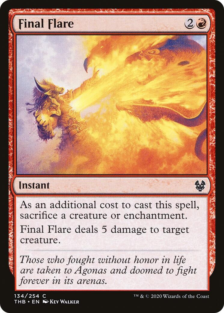 Image for Final Flare (134) (Theros Beyond Death) - Magic: The Gathering