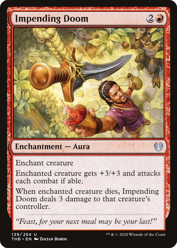 Image for Impending Doom (139) (Theros Beyond Death) - Magic: The Gathering