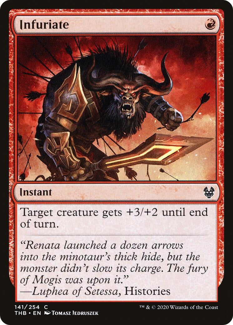 Image for Infuriate (141) (Theros Beyond Death) - Magic: The Gathering
