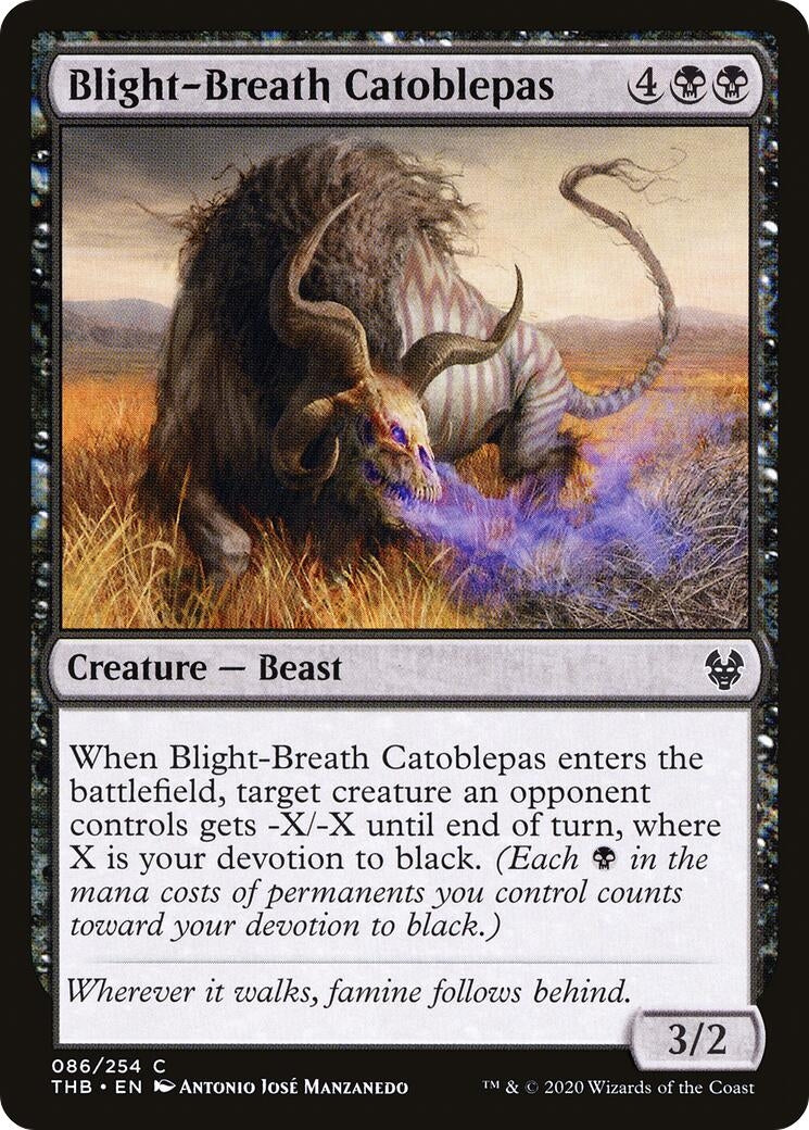 Image for Blight-Breath Catoblepas (86) (Theros Beyond Death) - Magic: The Gathering