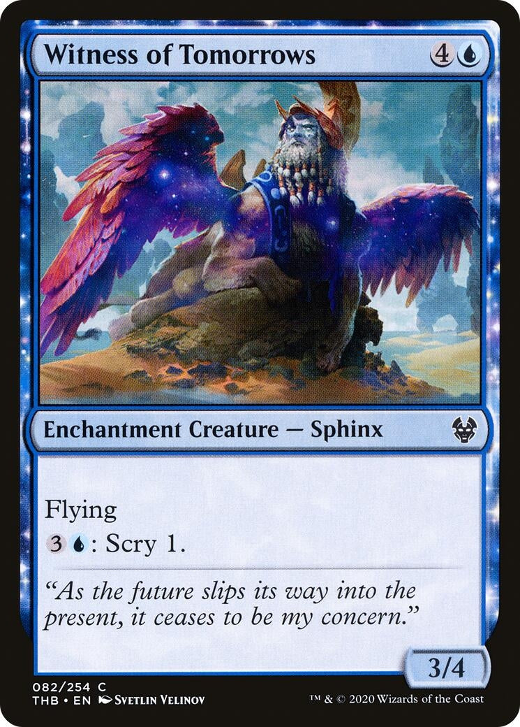 Image for Witness of Tomorrows (82) (Theros Beyond Death) - Magic: The Gathering