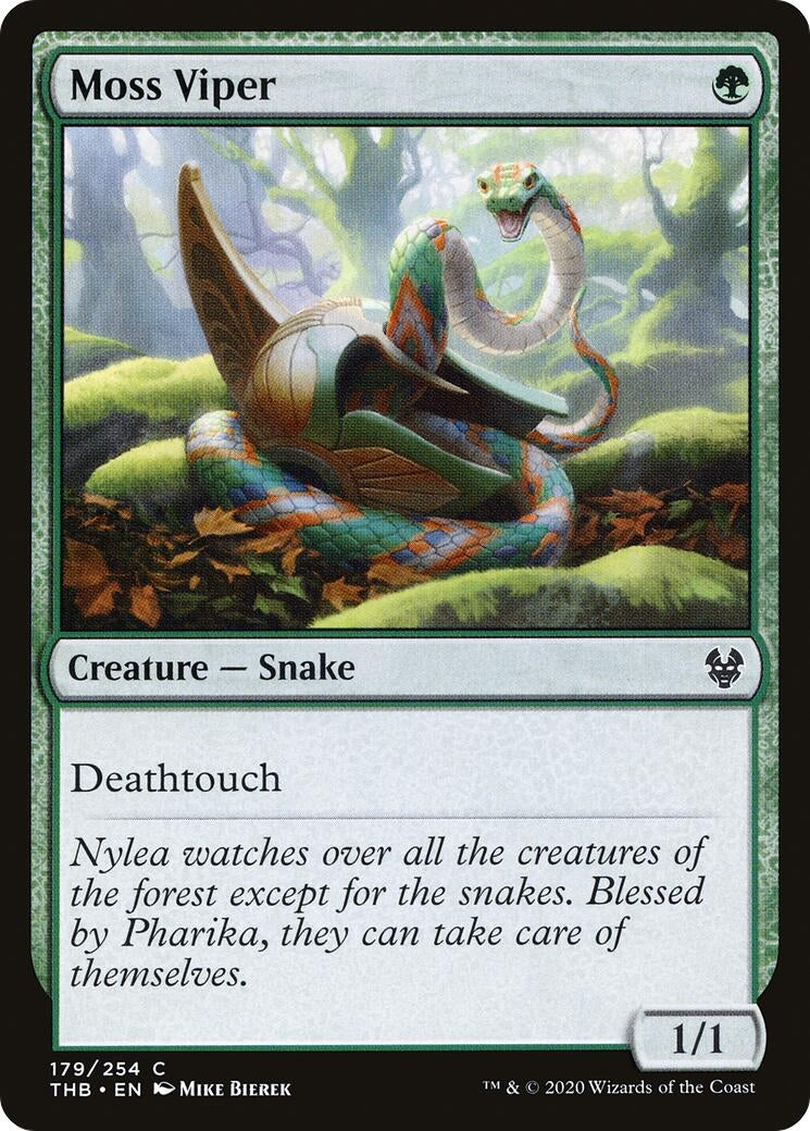 Image for Moss Viper (179) (Theros Beyond Death) - Magic: The Gathering