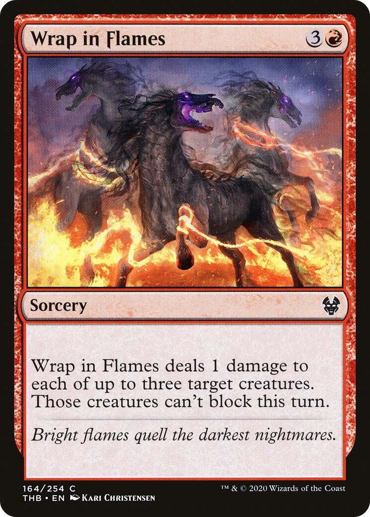 Image for Wrap in Flames (164) (Theros Beyond Death) - Magic: The Gathering