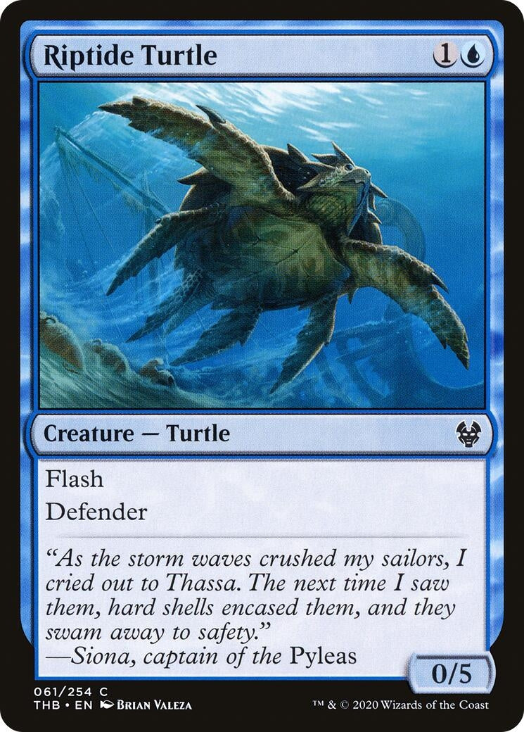 Image for Riptide Turtle (61) (Theros Beyond Death) - Magic: The Gathering