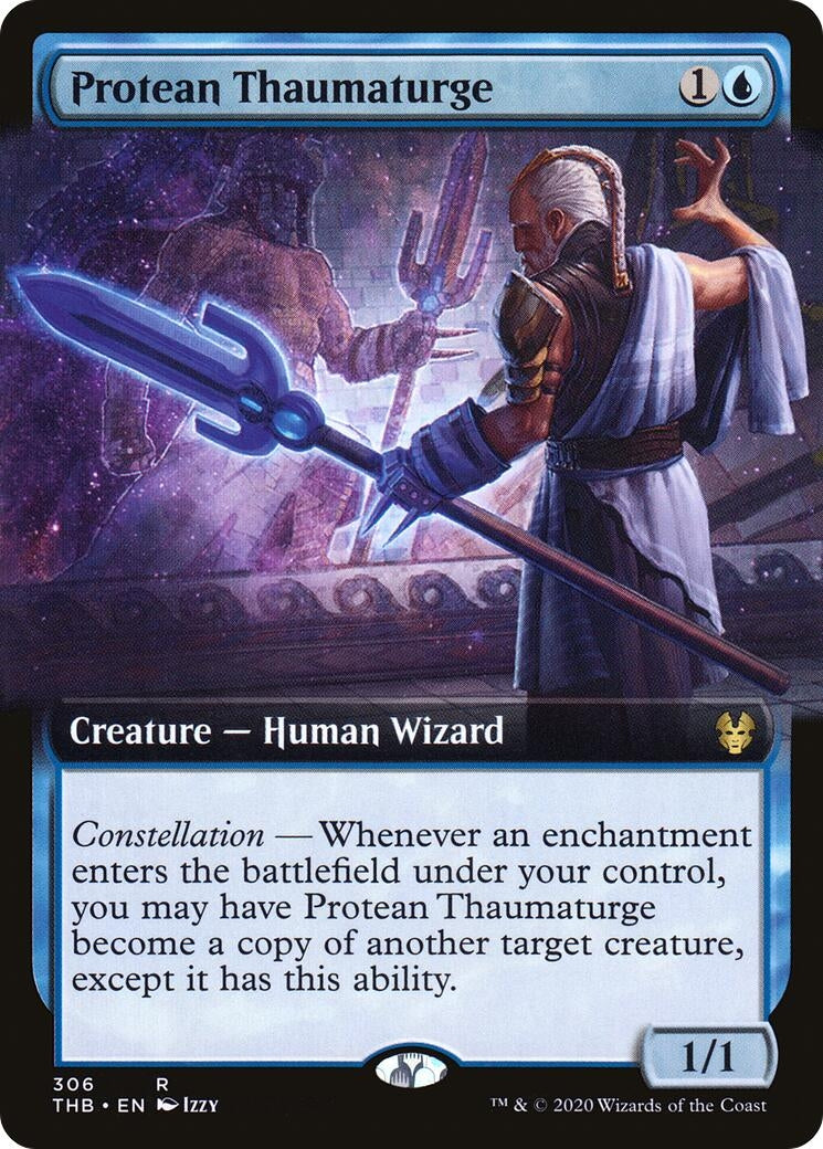 Image for Protean Thaumaturge (Extended Art) (306) (Theros Beyond Death) - Magic: The Gathering