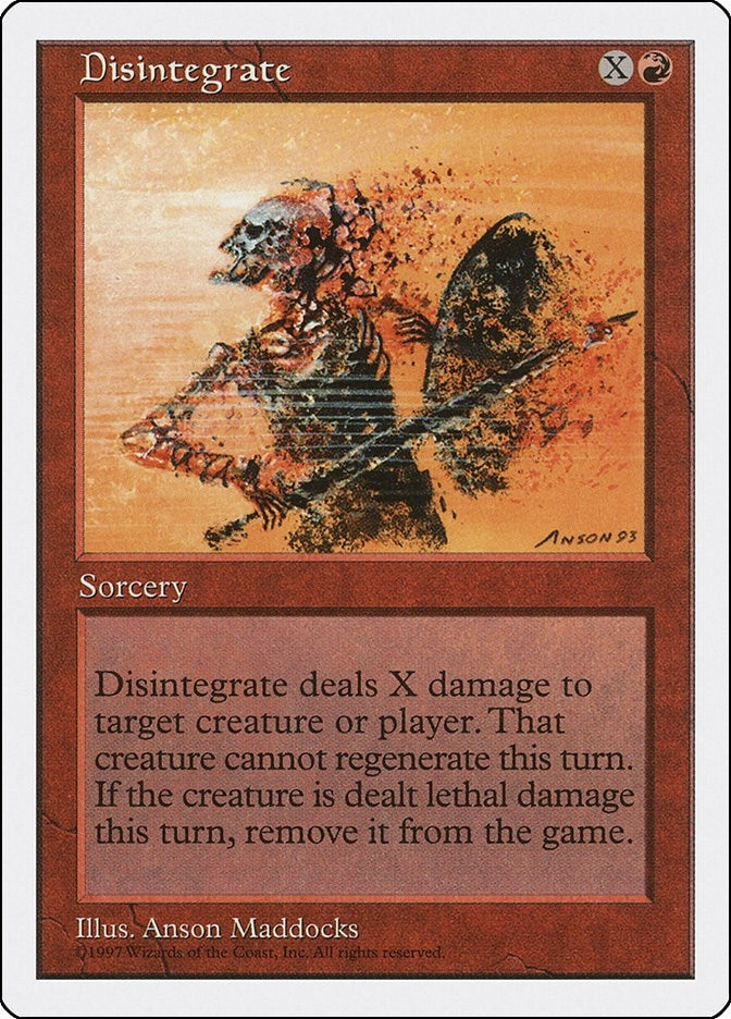 Disintegrate (Fifth Edition)