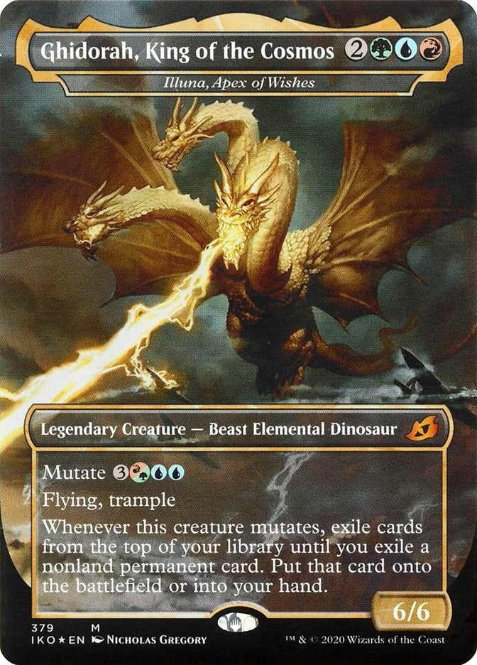 Image for Ghidorah, King of the Cosmos - Illuna, Apex of Wishes (379) (IKO) - Magic: The Gathering