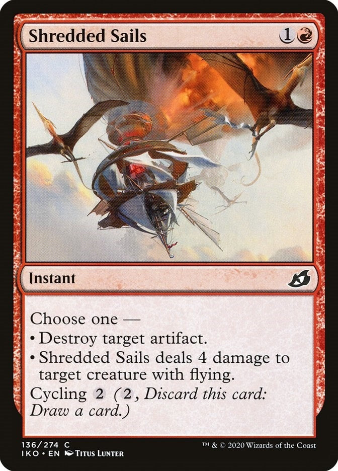 Image for Shredded Sails (136) (Ikoria: Lair of Behemoths) - Magic: The Gathering