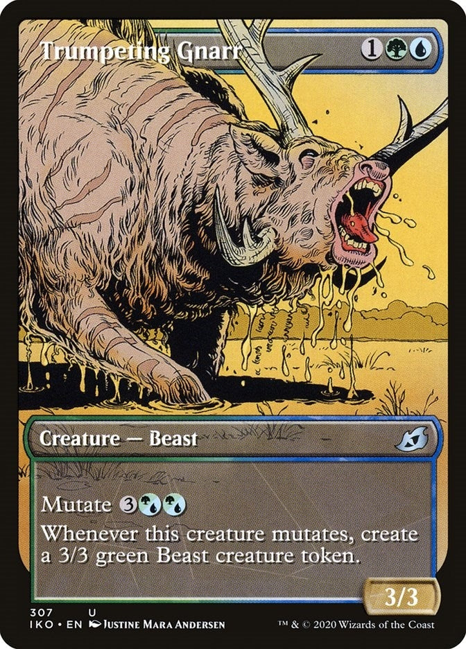 Image for Trumpeting Gnarr (Showcase) (307) (Ikoria: Lair of Behemoths) - Magic: The Gathering