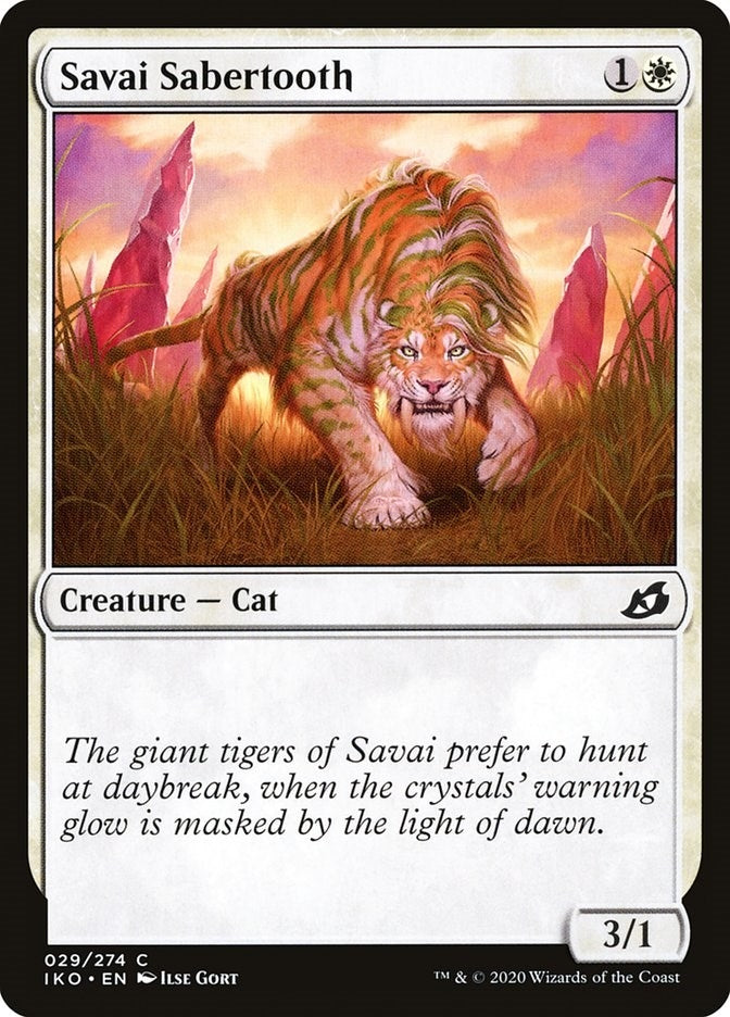 Image for Savai Sabertooth (29) (Ikoria: Lair of Behemoths) - Magic: The Gathering