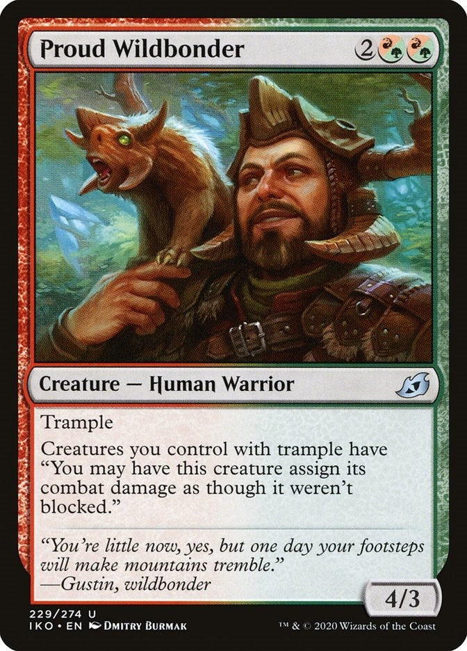 Image for Proud Wildbonder (229) (Ikoria: Lair of Behemoths) - Magic: The Gathering