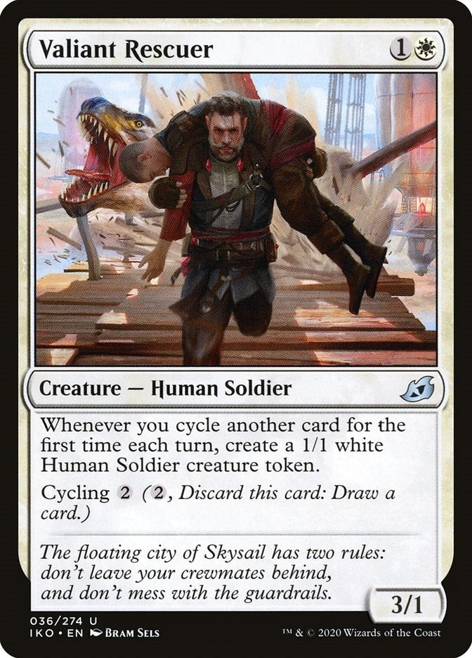 Image for Valiant Rescuer (36) (Ikoria: Lair of Behemoths) - Magic: The Gathering