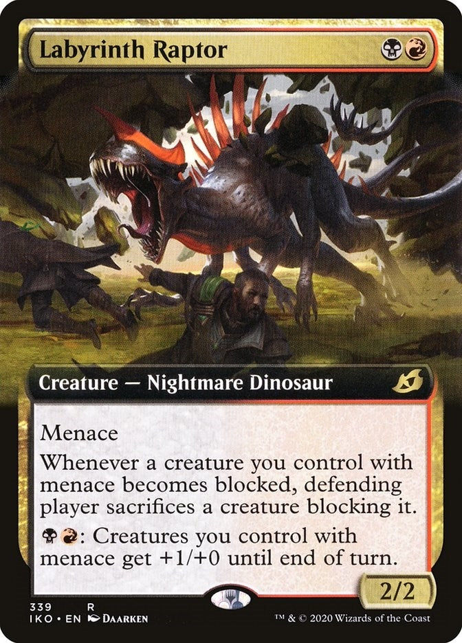 Image for Labyrinth Raptor (Extended Art) (339) (Ikoria: Lair of Behemoths) - Magic: The Gathering