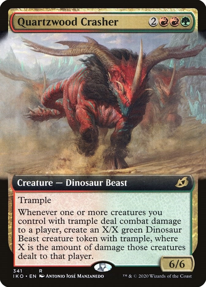 Image for Quartzwood Crasher (Extended Art) (341) (Ikoria: Lair of Behemoths) - Magic: The Gathering