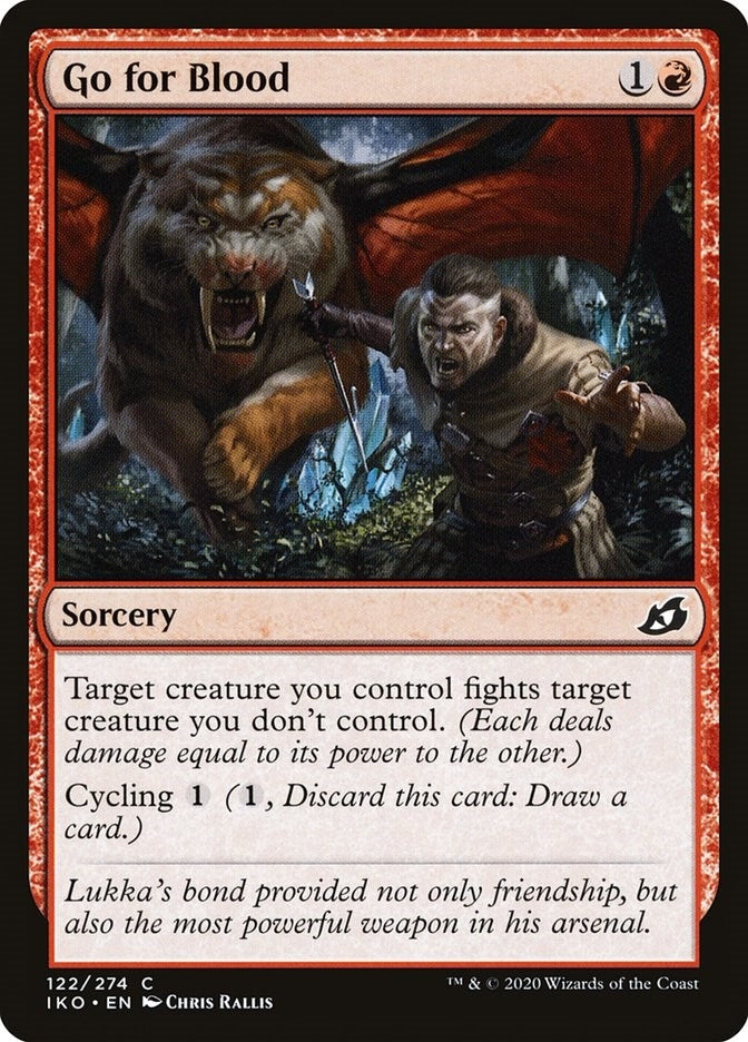 Image for Go for Blood (122) (Ikoria: Lair of Behemoths) - Magic: The Gathering