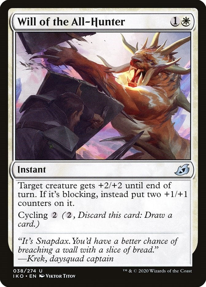 Image for Will of the All-Hunter (38) (Ikoria: Lair of Behemoths) - Magic: The Gathering