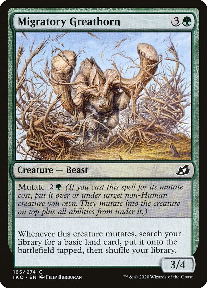 Image for Migratory Greathorn (165) (Ikoria: Lair of Behemoths) - Magic: The Gathering