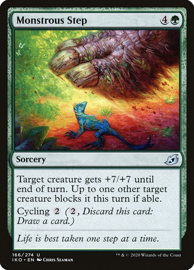 Image for Monstrous Step (166) (Ikoria: Lair of Behemoths) - Magic: The Gathering