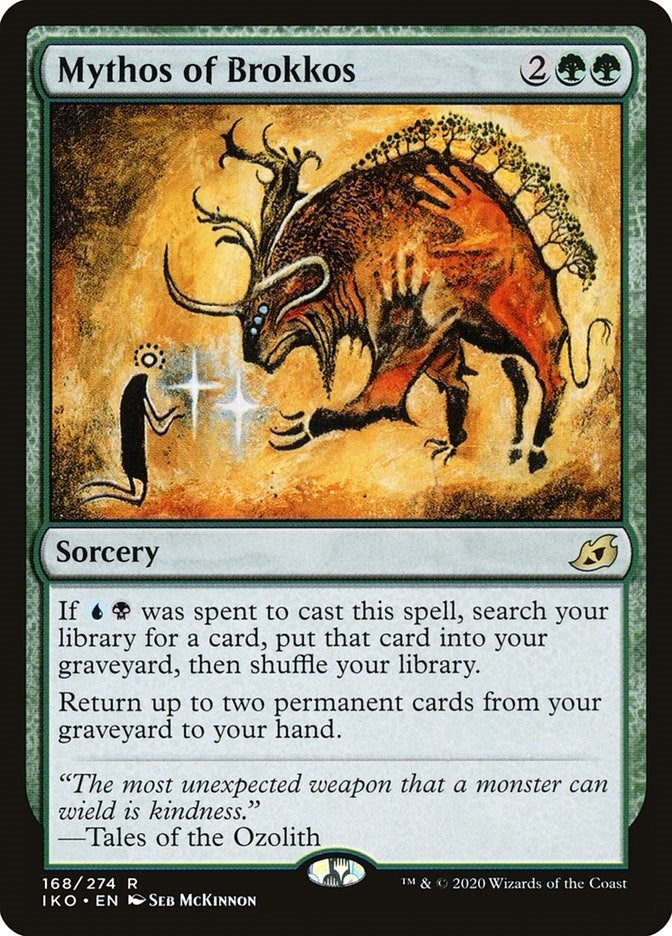 Image for Mythos of Brokkos (168) (Ikoria: Lair of Behemoths) - Magic: The Gathering
