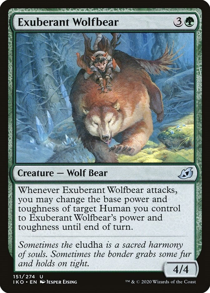 Image for Exuberant Wolfbear (151) (Ikoria: Lair of Behemoths) - Magic: The Gathering