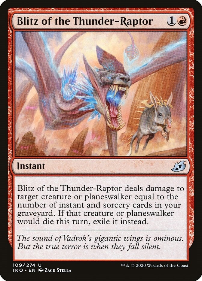 Image for Blitz of the Thunder-Raptor (109) (Ikoria: Lair of Behemoths) - Magic: The Gathering