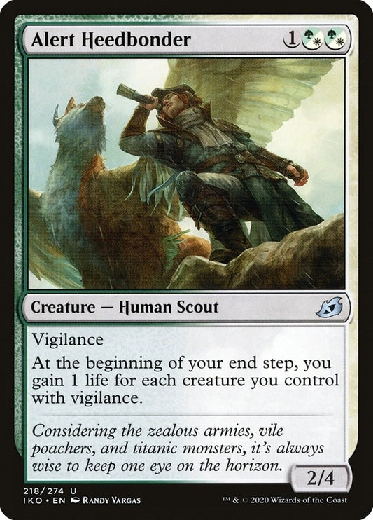 Image for Alert Heedbonder (218) (Ikoria: Lair of Behemoths) - Magic: The Gathering