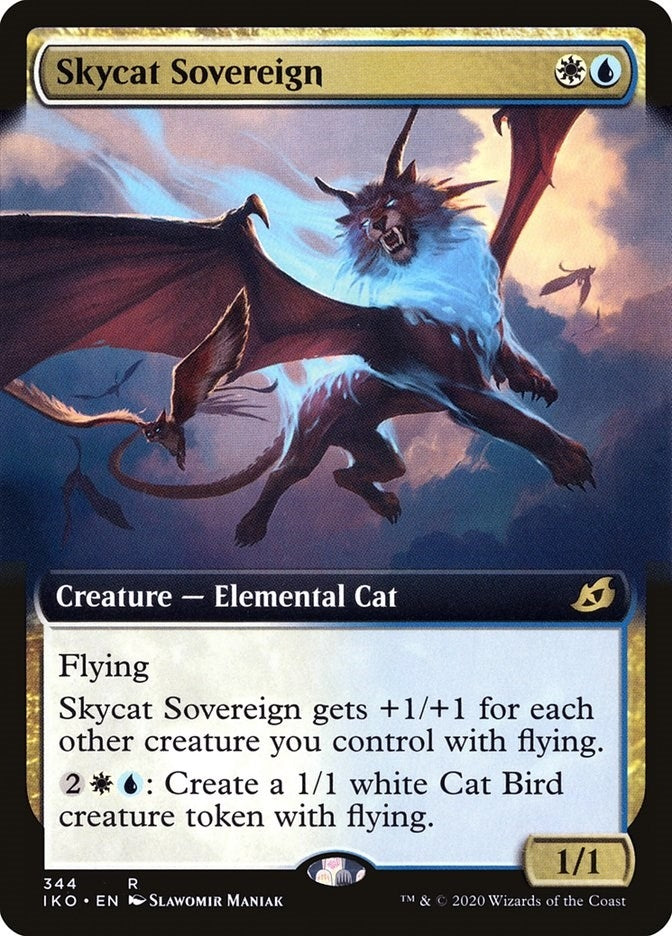 Image for Skycat Sovereign (Extended Art) (344) (Ikoria: Lair of Behemoths) - Magic: The Gathering