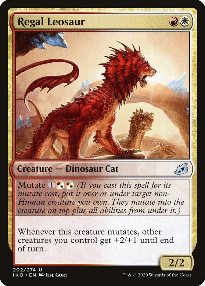 Image for Regal Leosaur (202) (Ikoria: Lair of Behemoths) - Magic: The Gathering