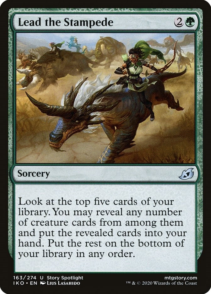 Image for Lead the Stampede (163) (Ikoria: Lair of Behemoths) - Magic: The Gathering