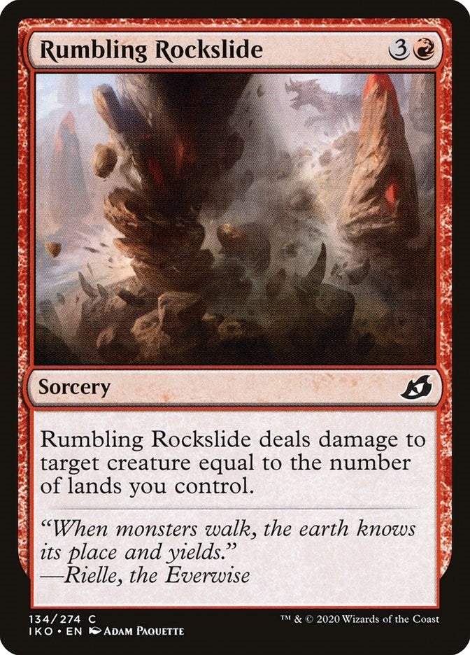 Image for Rumbling Rockslide (134) (Ikoria: Lair of Behemoths) - Magic: The Gathering