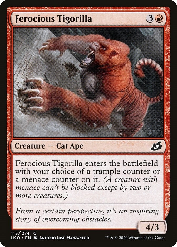 Image for Ferocious Tigorilla (115) (Ikoria: Lair of Behemoths) - Magic: The Gathering